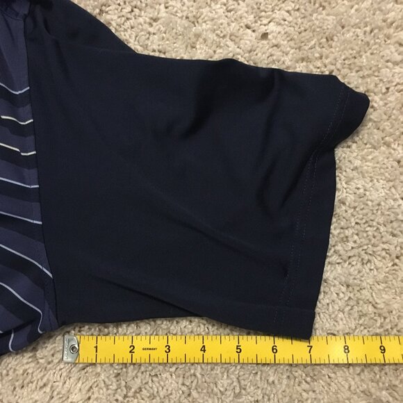 Kirkland Performance Polo Mens Blue and White Stripe Shirt - Picture 13 of 13